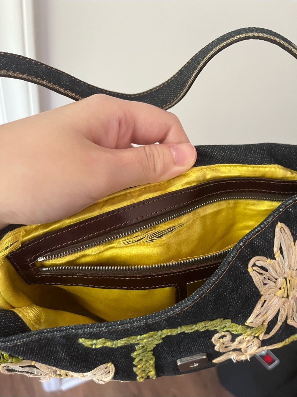 Fendi Baguette Denim Bag - Picture 15 of 16